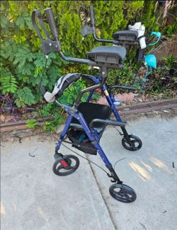 New ELENKER Upright Walker, Stand Up Folding Rollator Walker Back Erect Rolling Mobility Walking Aid. Retails $160 with Taxes!!