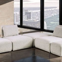 Brand New Light Grey Modern Style Modular Sectional Sofa 