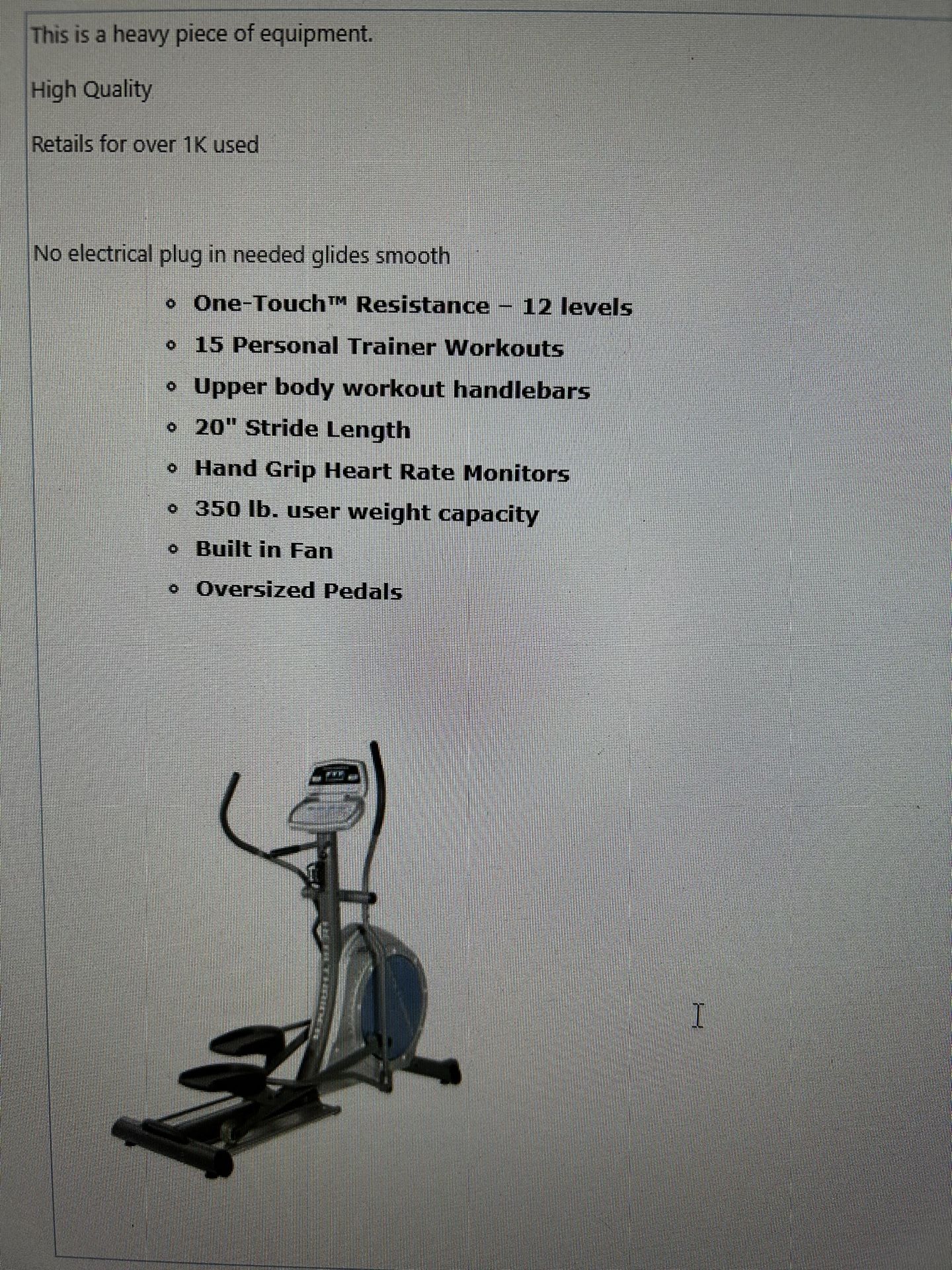 Elliptical Health rider Club