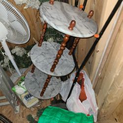 Marble Piece Of Furniture. Side Table 3 Levels