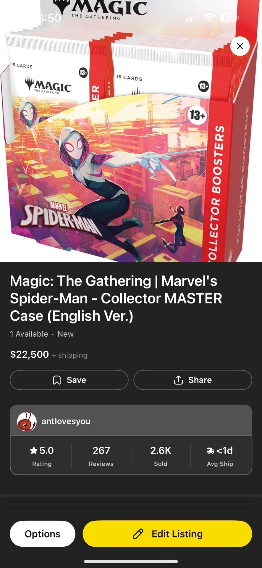 MTG Marvel's Spider-Man - Collector MASTER Case (English Ver.)