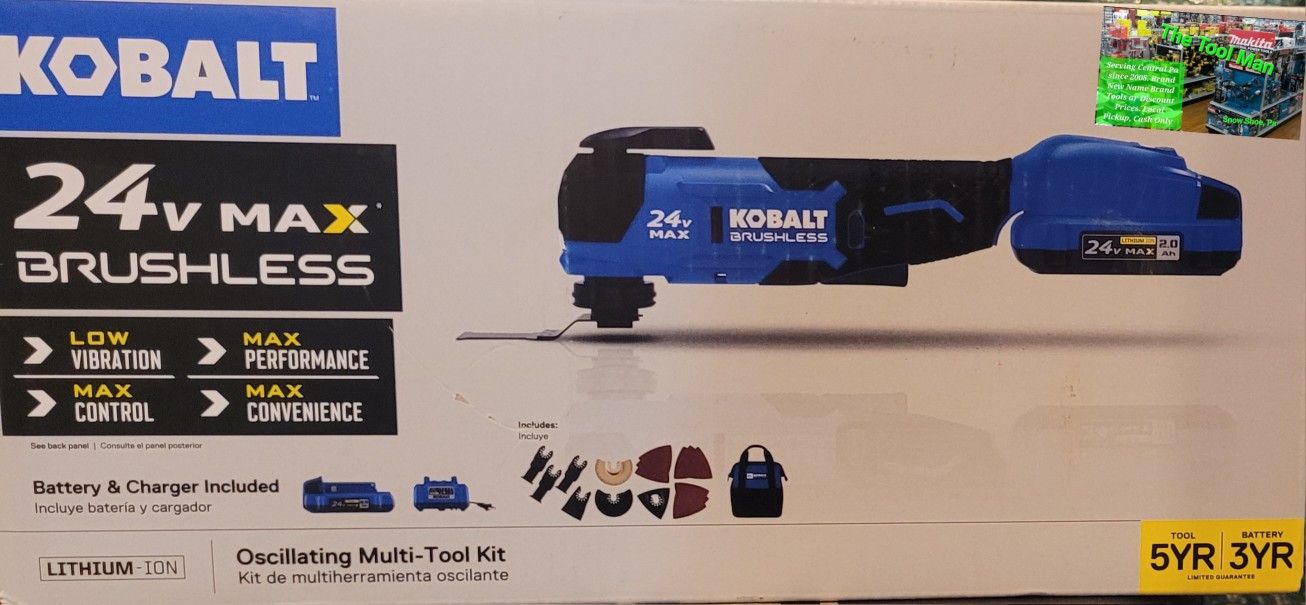 Kobalt 24v Brushless Cordless Oscillating Multi-tool Kit $85 Firm Pickup Only