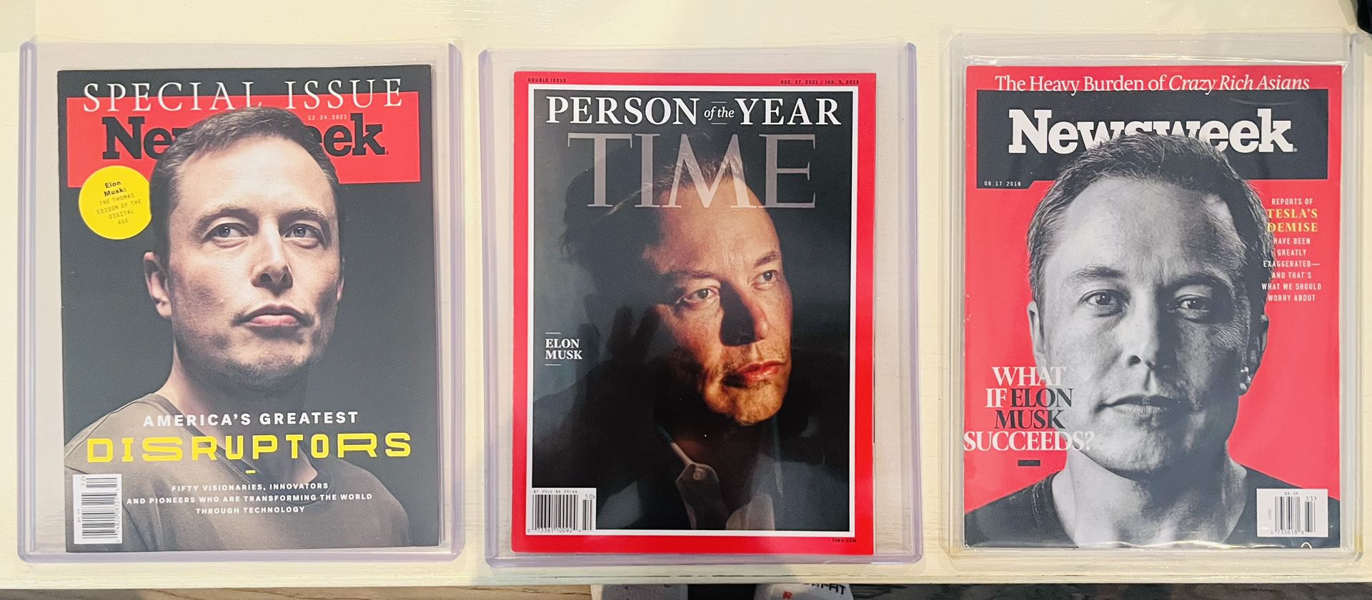 Elon Musk Magazines ( 3 ) 