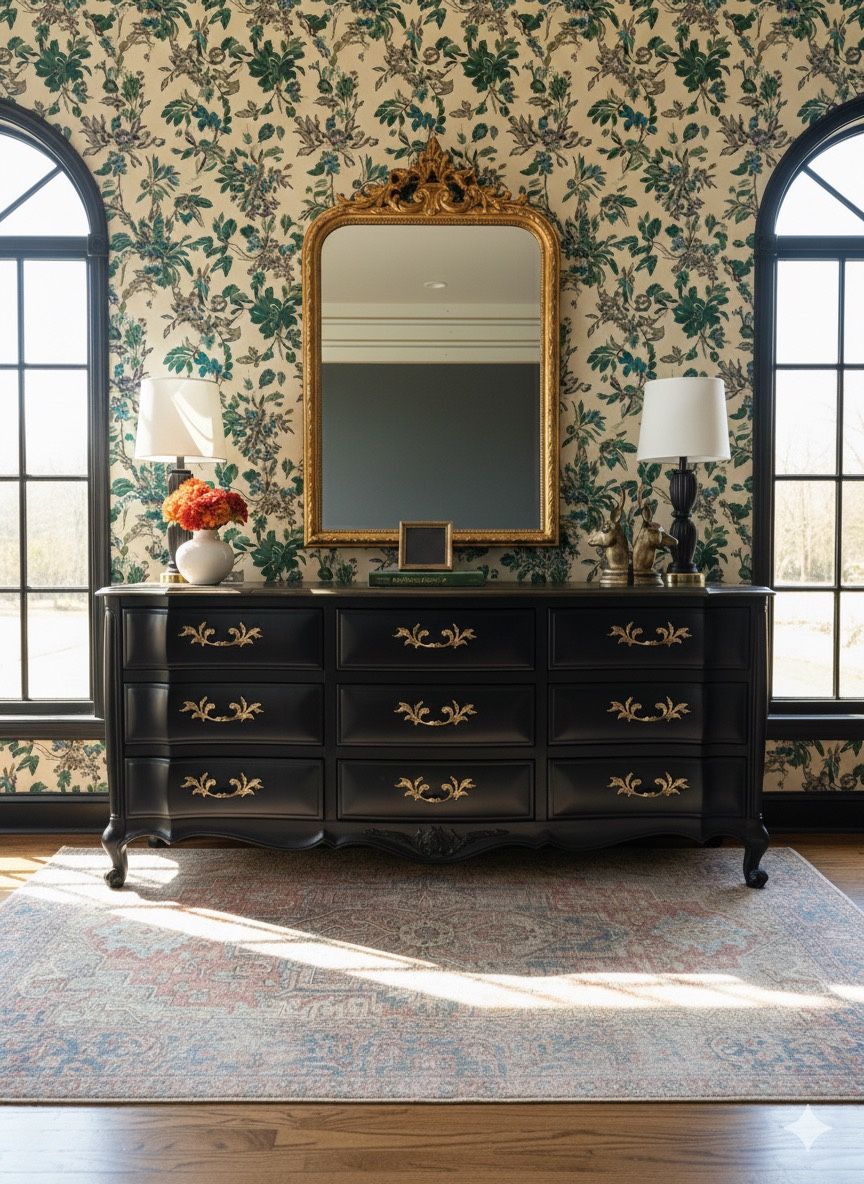 Moody Vintage French Provincial Dresser