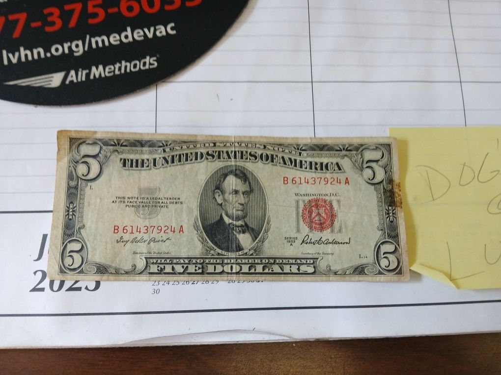 1953 A Red Seal SILVER CERTIFICATE 