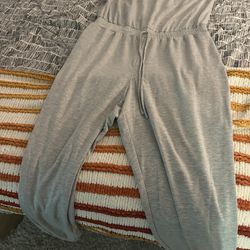 Grey Jumpsuit Strapless