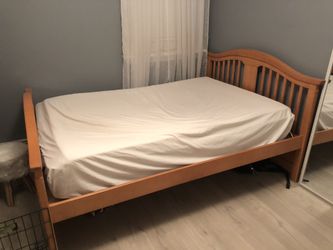 Solid Canadian wood bed frame