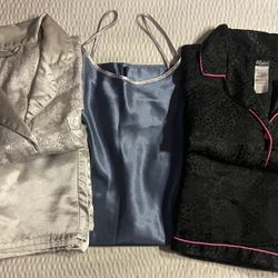 Womens M/Medium PJs. Valerie Stevens Nightgown, Boudoir Collection & Kathryn Shirt/Pants Pajama Sets