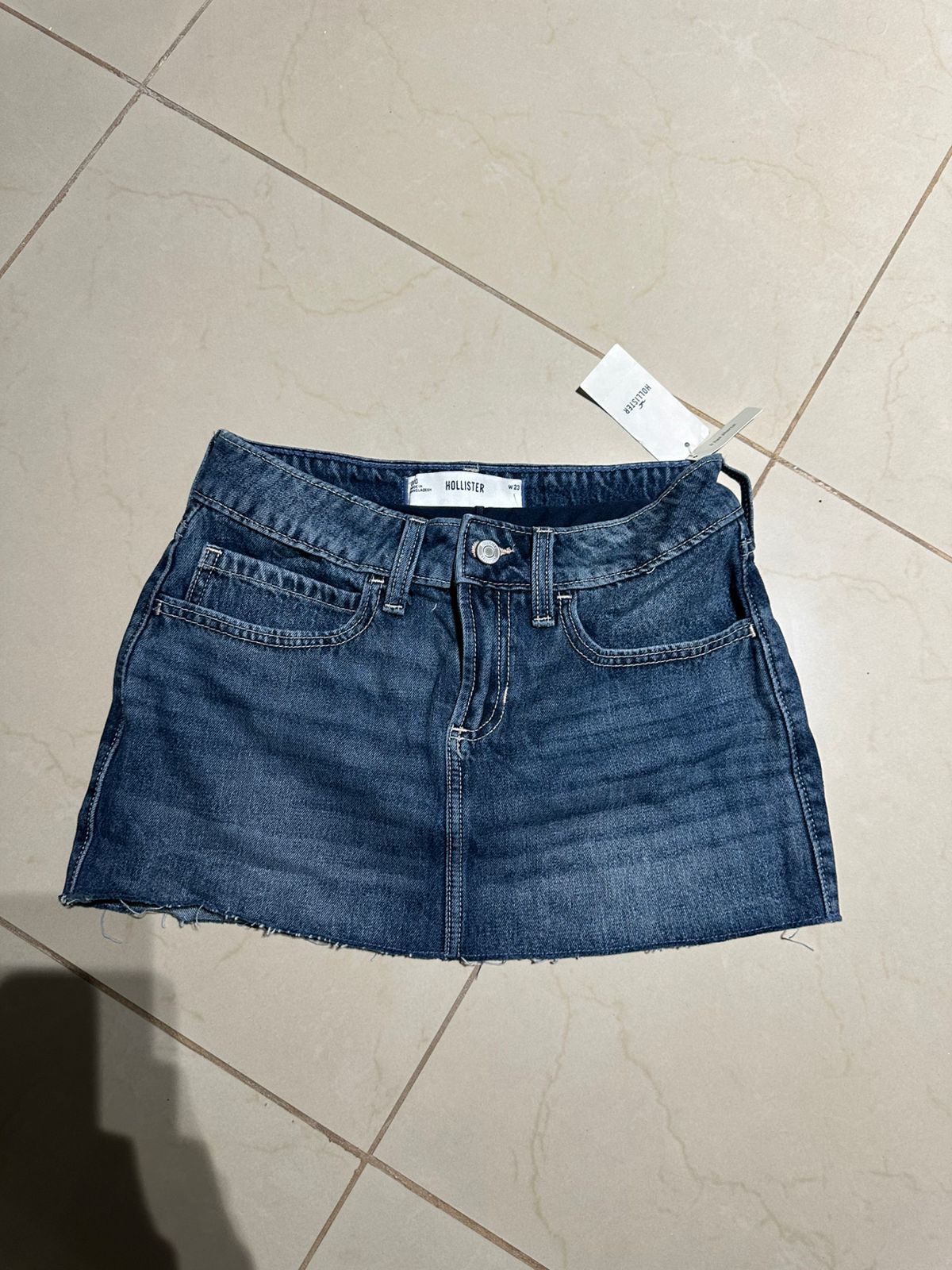Denim mini skirt