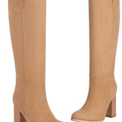 AIJIVOU Women's Knee High Boots Chunky High Heels