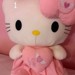 Hello kitty plushies nd others. (check bio)