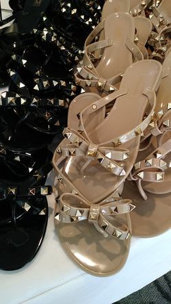 NEW Sandals / flats / designer / bow stud