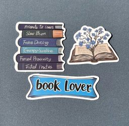 Book Lover Sticker Set