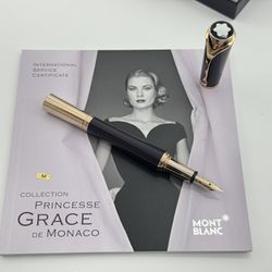 MONTBLANC SPECIAL EDITION MUSES PRINCESS GRACE DE MONACO FOUNTAIN PEN 100% AUTH.