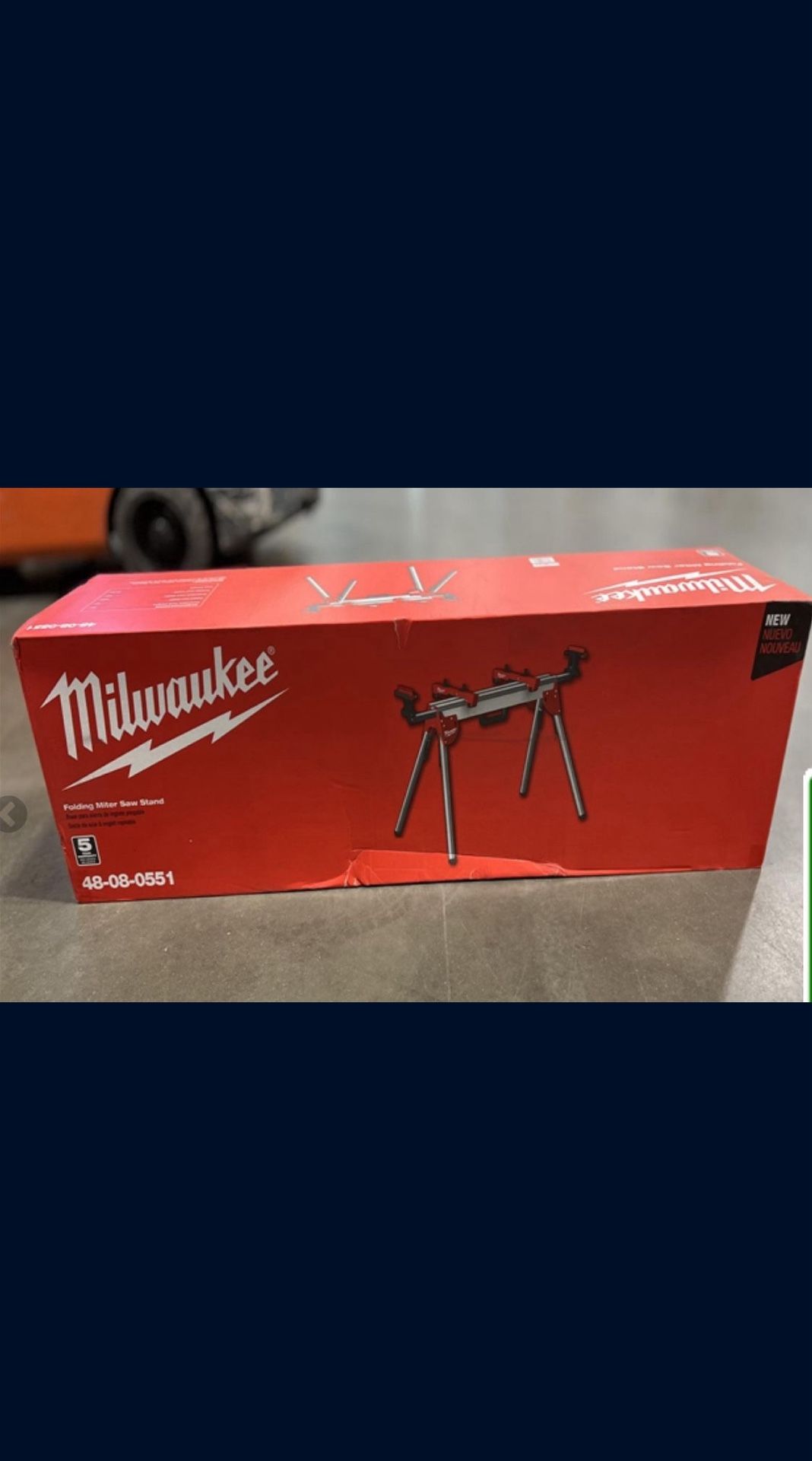 Milwaukee Folding Miter Saw Stand. New!