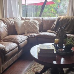 Real Leather Sectional Sofa