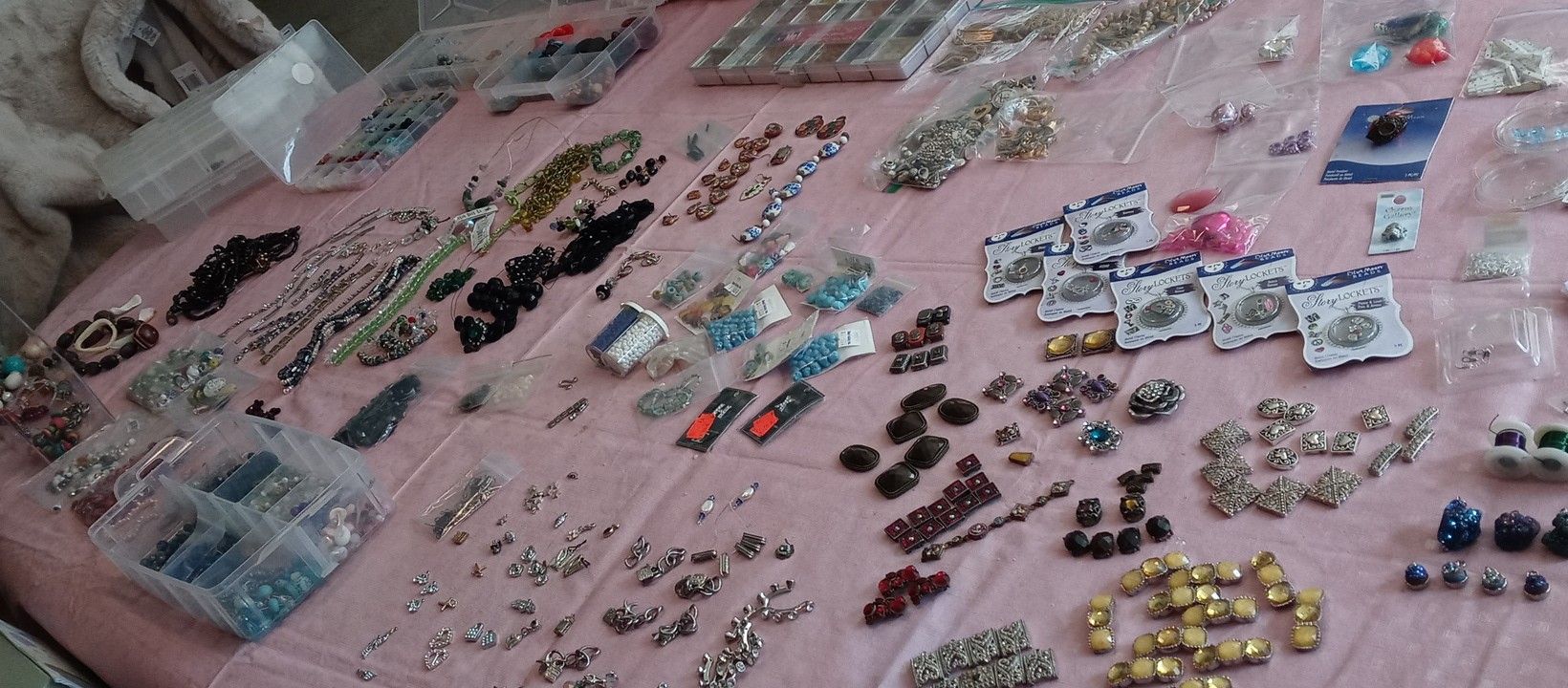 Large Lot Of Beads/jewelry Supplies