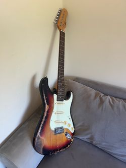 KGD Strat-Style Electric Guitar – Vintage Relic Sunburst – $120 OBO