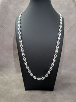 Silver 30" Mariner Puffed Chain
