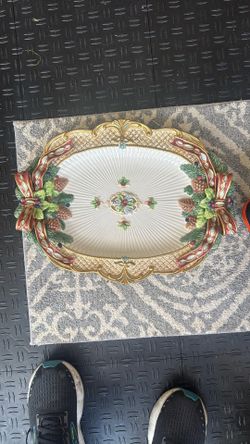 Fitz & Floyd Christmas Plate