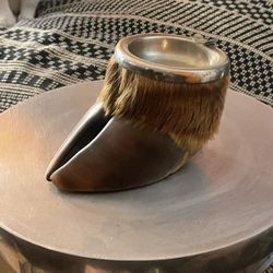Taxidermy  Antique Elk Hoof Ashtray 