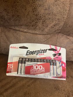 Energizer AAA batteries ( 24 count ) $16
