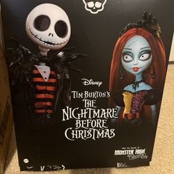 Monster High SKULLECTOR Nightmare Before Christmas Jack & Sally dolls 