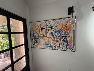 Oversized Vintage Jean Tinguely "Meta-Maxi-Maxi" Exhibition Art Poster (1987