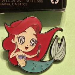Disney Princess Ariel Tail Up Enamel Metal Pin Blind Box Series 