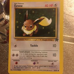 Eevee Rocket Team First Edition Pokémon Card