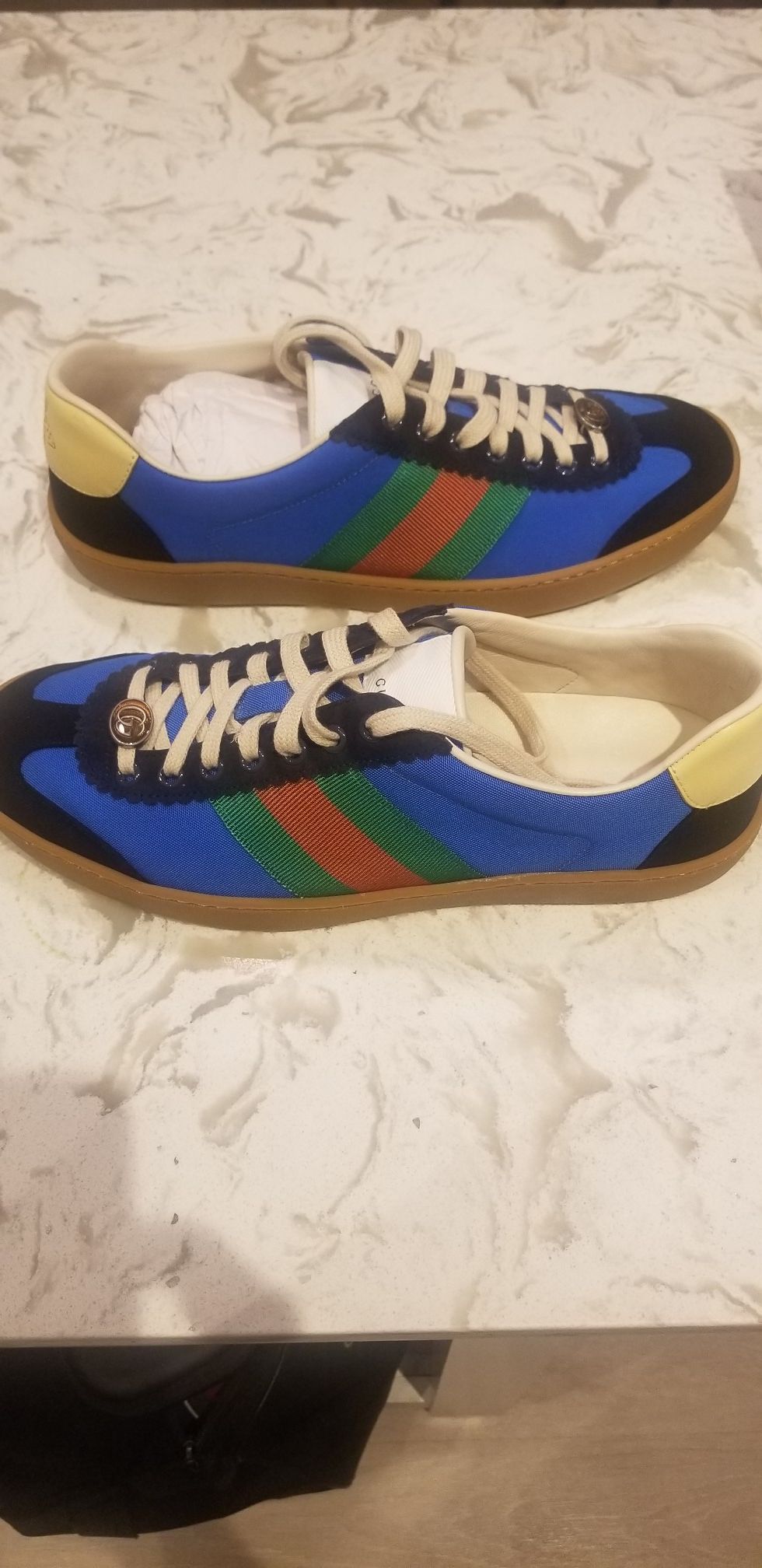 Gucci G74 Nylon Sneaker "Bright Blue" Gucci Size 8 Fits 9 or 9.5 Men