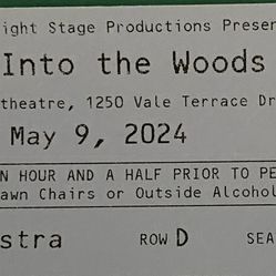 Two Tickets To Moonlight Theater In Vista - Into The Woods