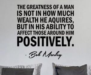 PRE MADE Wall Decal Home Decor Bob Marley Music