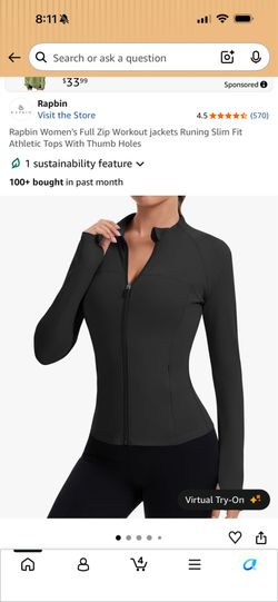 Women’s workout jacket size M brand new
