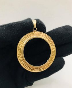 14k GREEK STYLE BEZEL