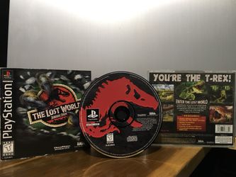 The Lost World Jurassic Park Playstation (PS1 game) complete with lenticular cover!
