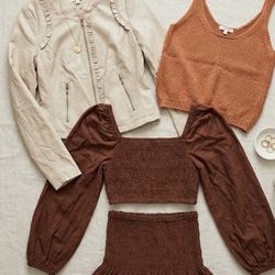 Spring Clothing Bundle-real Leather Jacket