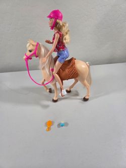 Barbie, Horse, and Accessories