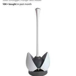 Clorox Toilet Plunger with Hideaway Caddy – Toilet Plunger for Bathroom, Bathroom Organizers & Storage, Bathroom Accessories, Toilet Unclogger, Plunge