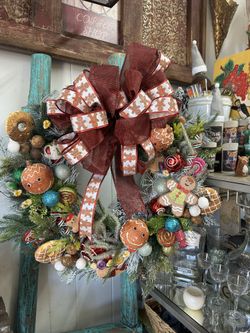 Gingerbread Christmas Wreath/ New 