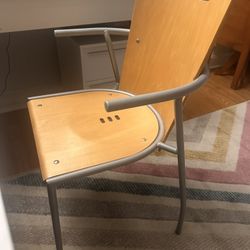 IKEA Wooden And Metal desk Chair 
