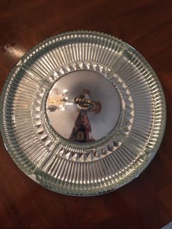Glass And Chrome Lazy Susan 