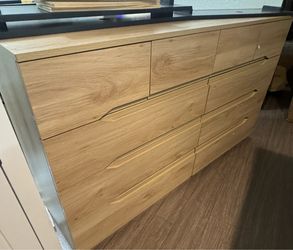 10 Drawer Dressers For Bedroom, 59" Wide Mid Century Modern Dressers