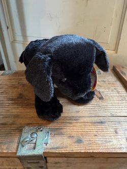 Melissa and Doug Benson Black Lab Stuffy NEW.