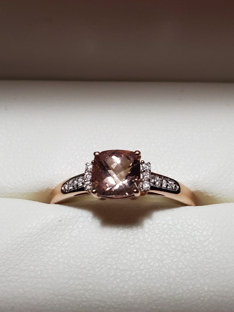 Rose Gold with Chocolate Diamond Wedding Ring