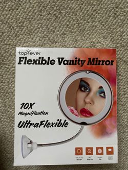 LED Flexible Vanity Mirror( 10X Magnification)