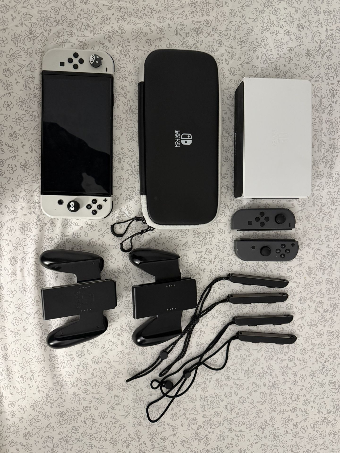 Nintendo Switch – OLED Model With Extra Joycons And Carrying Case