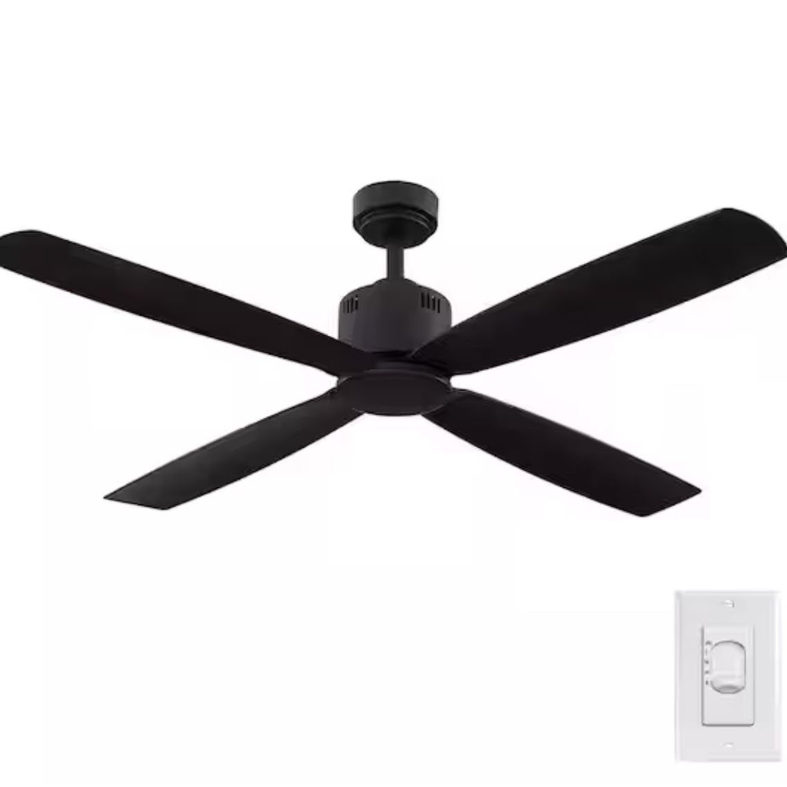 Kitteridge 52 in. Indoor/Outdoor Matte Black Ceiling Fan