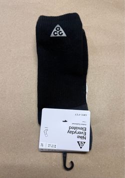 Nike ACG Black Crew Elevated Men’s size XL 12.5-15 Socks NEW!