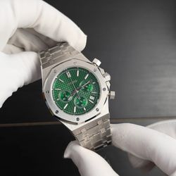 Seiko Mod: Royal Oak Green Chronograph